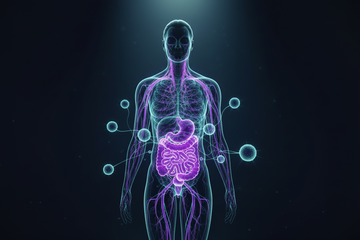 Male translucent body with immune system focus